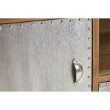 Shoreditch Media Unit, Aluminium, Fir Wood, Brown