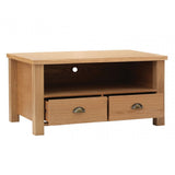 Westbury Media Unit, Oak Veneer, Natural