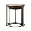 Olympiad Set of 3 Side Tables, Black