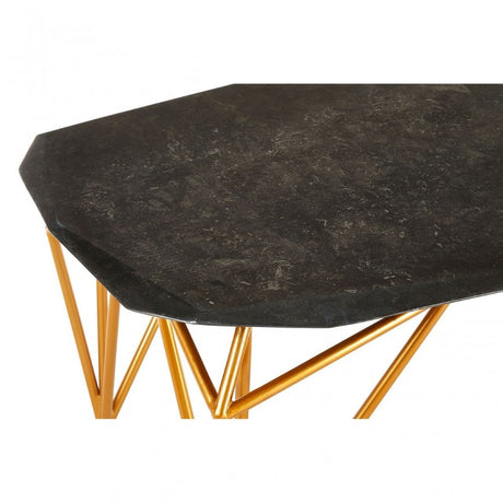 Artefacto Black Marble Coffee Table, Black