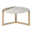 Vizzini Coffee Table, Agate, Iron, Marble, Brass