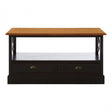 Virginia Coffee Table, Fir Wood Veneer, Paulownia Wood, Black
