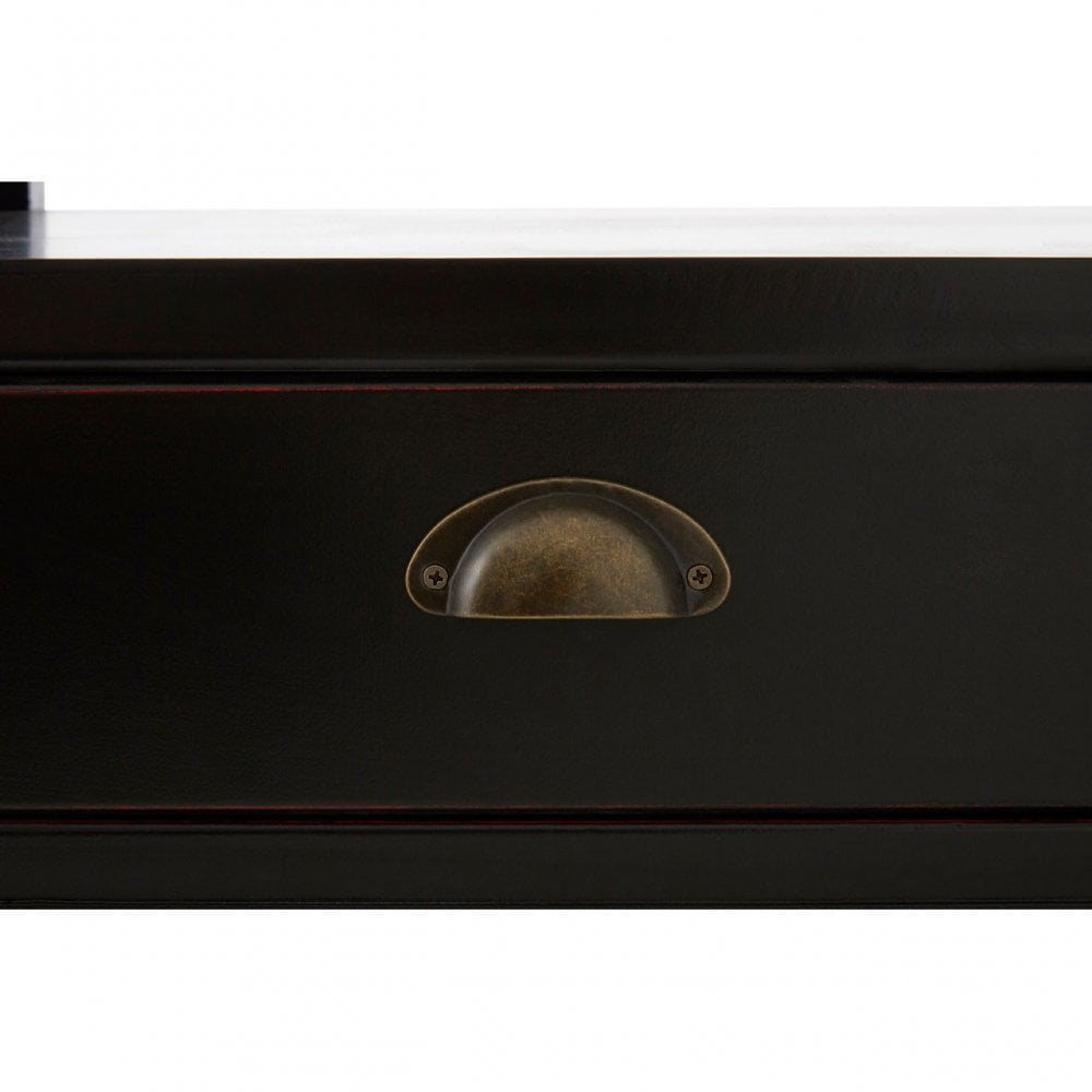 Virginia Coffee Table, Fir Wood Veneer, Paulownia Wood, Black