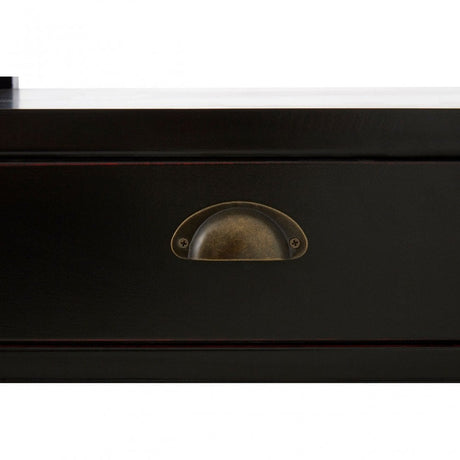 Virginia Coffee Table, Fir Wood Veneer, Paulownia Wood, Black