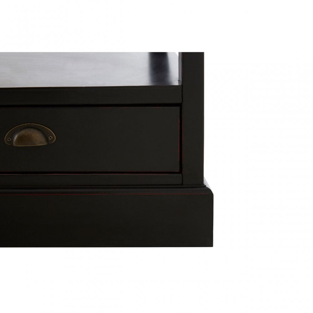 Virginia Coffee Table, Fir Wood Veneer, Paulownia Wood, Black