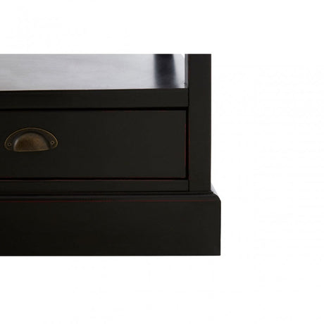 Virginia Coffee Table, Fir Wood Veneer, Paulownia Wood, Black