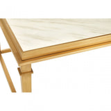 Camperian Rectangular Coffee Table, Marble, Stainless Steel