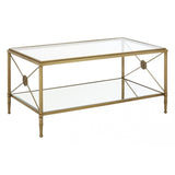 Hushie Coffee Table, Aluminium, Brass, Glass, Iron, Mirrored Glass, Stainless Steel, Brass