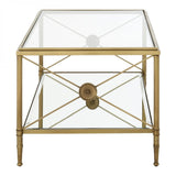 Hushie Coffee Table, Aluminium, Brass, Glass, Iron, Mirrored Glass, Stainless Steel, Brass