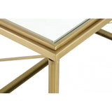 Hushie Coffee Table, Aluminium, Brass, Glass, Iron, Mirrored Glass, Stainless Steel, Brass