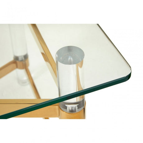 Kirsti Coffee Table, Steel, Tempered Glass, Multi-Coloured