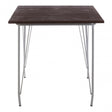 Brock Grey Metal and Elm Wood Table, Elm Wood, Grey