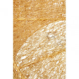 Tempura Iron Coffee Table with Gold Finish, Iron, Gold