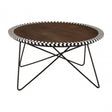 Hektor Hektor Artisan Acacia Wood Coffee Table, Acacia Wood, Iron, Resin, Natural