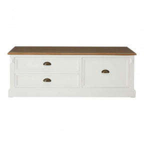 Hardwick Low Coffee Table, Fir Wood Veneer, White