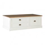 Hardwick Low Coffee Table, Fir Wood Veneer, White