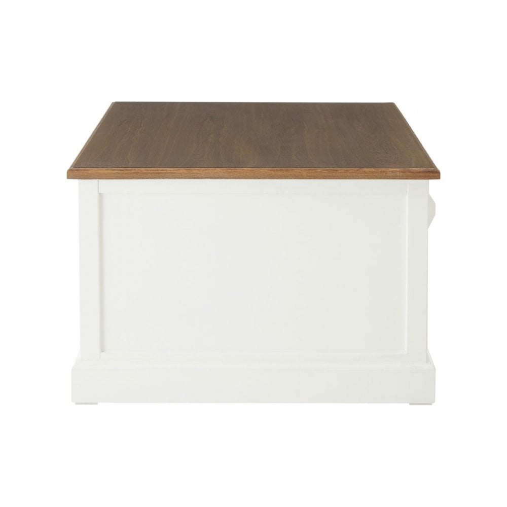Hardwick Low Coffee Table, Fir Wood Veneer, White