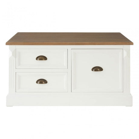 Hardwick Coffee Table, Fir Wood Veneer, White
