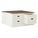 Hardwick Coffee Table, Fir Wood Veneer, White