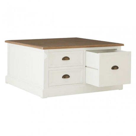 Hardwick Coffee Table, Fir Wood Veneer, White