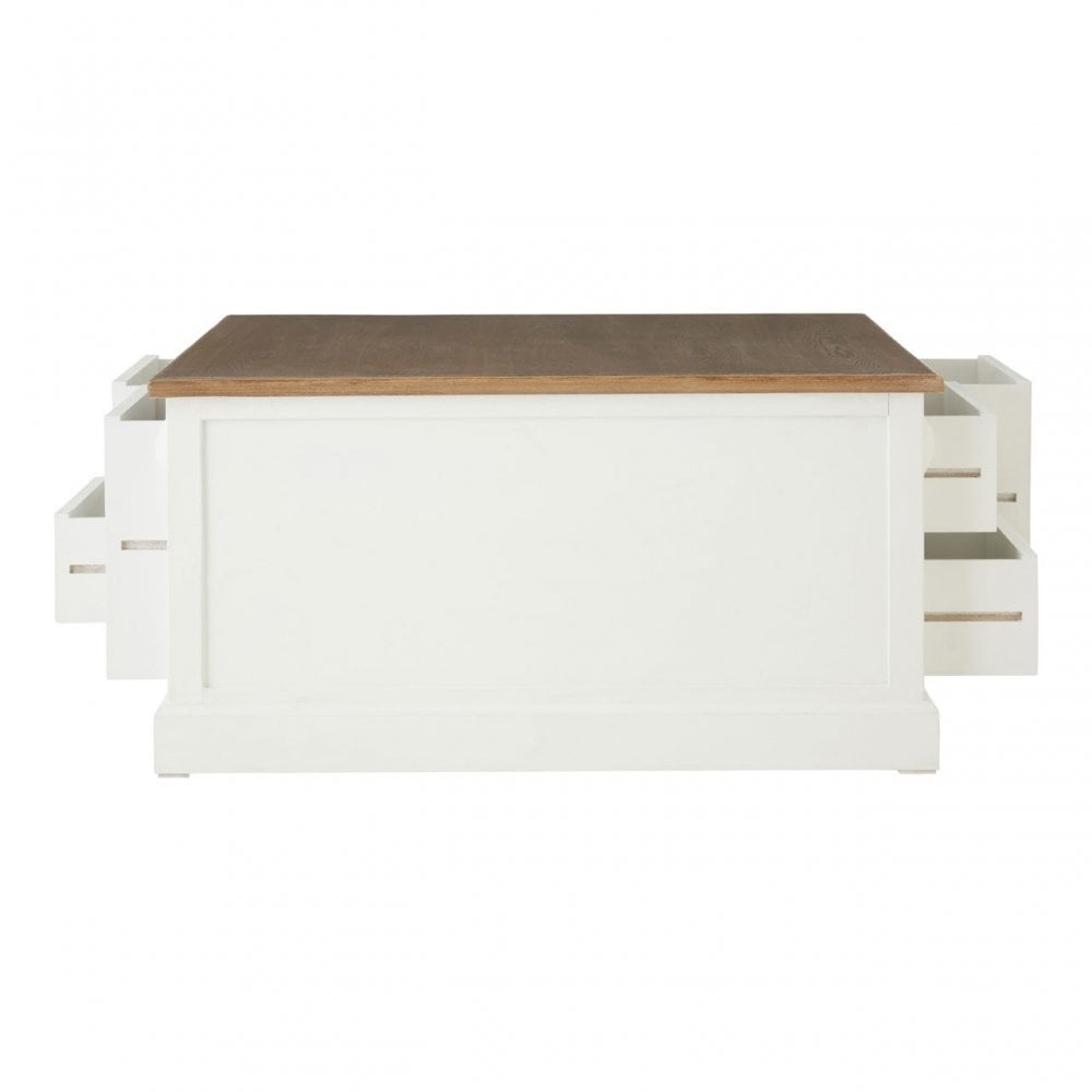 Hardwick Coffee Table, Fir Wood Veneer, White