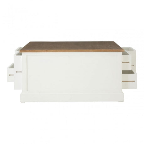 Hardwick Coffee Table, Fir Wood Veneer, White