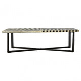 Wulah Coffee Table, Buffalo Bone, Black