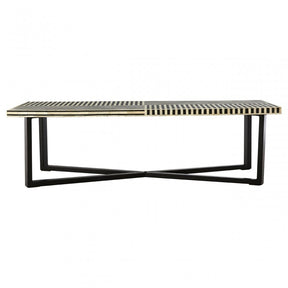 Wulah Coffee Table, Buffalo Bone, Black