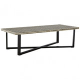 Wulah Coffee Table, Buffalo Bone, Black