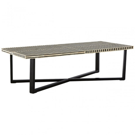 Wulah Coffee Table, Buffalo Bone, Black