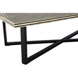 Wulah Coffee Table, Buffalo Bone, Black