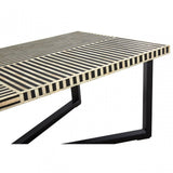 Wulah Coffee Table, Buffalo Bone, Black