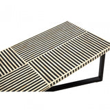Wulah Coffee Table, Buffalo Bone, Black