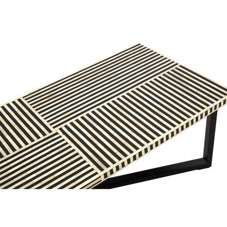 Wulah Coffee Table, Buffalo Bone, Black
