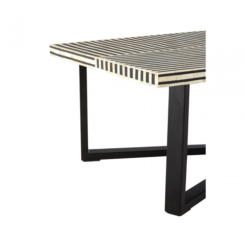 Wulah Coffee Table, Buffalo Bone, Black