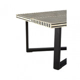Wulah Coffee Table, Buffalo Bone, Black