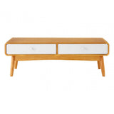 Malmo Coffee Table, Wood, Oak Veneer, Oak Wood, White