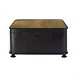 Ranch Foundry Style Coffee Table, Fir Wood, Black