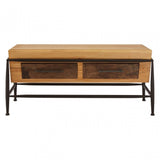 Ranch Foundry Style Coffee Table, Ash Wood