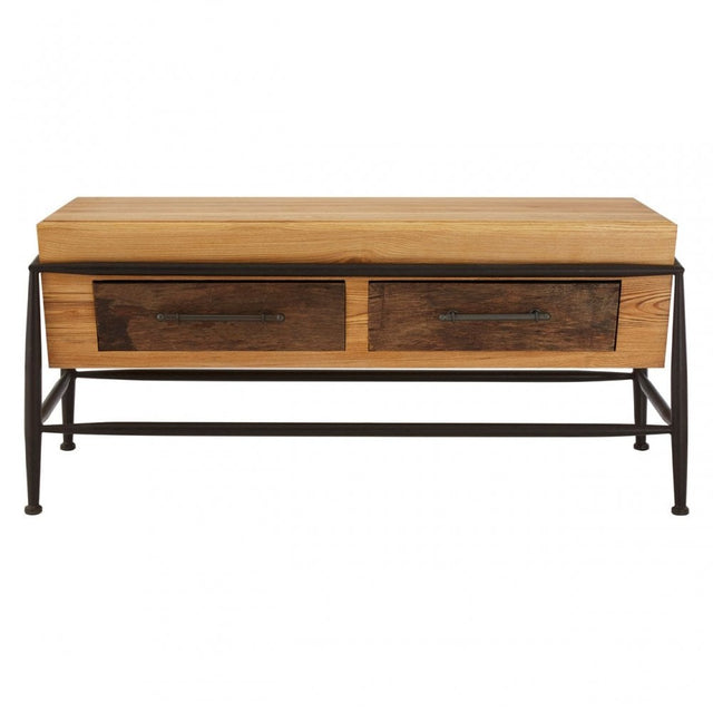 Ranch Foundry Style Coffee Table, Ash Wood