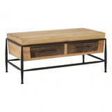 Ranch Foundry Style Coffee Table, Ash Wood