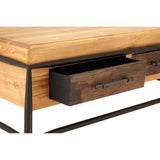 Ranch Foundry Style Coffee Table, Ash Wood