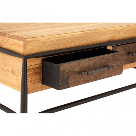 Ranch Foundry Style Coffee Table, Ash Wood