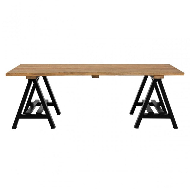 Townhouse Coffee Table, Iron, Pine Wood