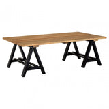 Townhouse Coffee Table, Iron, Pine Wood
