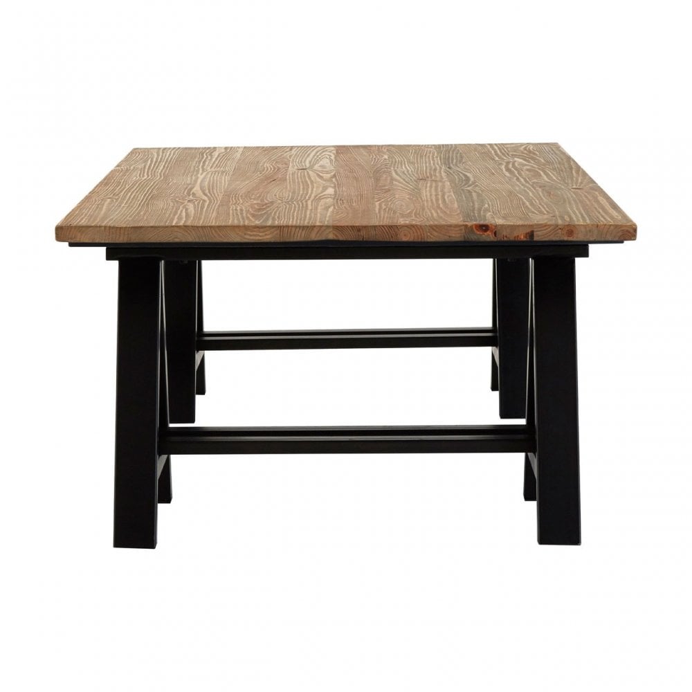 Townhouse Coffee Table, Iron, Pine Wood