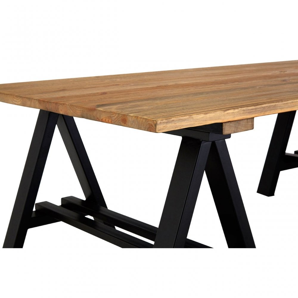Townhouse Coffee Table, Iron, Pine Wood