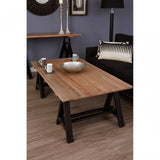 Townhouse Coffee Table, Iron, Pine Wood