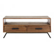 Brooklyn Coffee Table, Fir Wood, Iron, Natural