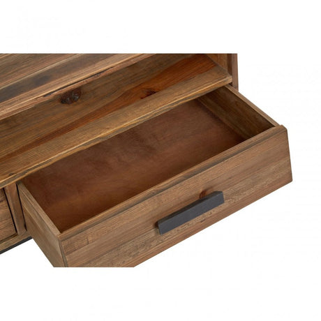 Brooklyn Coffee Table, Fir Wood, Iron, Natural